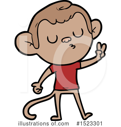 Royalty-Free (RF) Monkey Clipart Illustration by lineartestpilot - Stock Sample #1523301