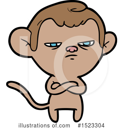 Royalty-Free (RF) Monkey Clipart Illustration by lineartestpilot - Stock Sample #1523304