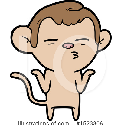 Royalty-Free (RF) Monkey Clipart Illustration by lineartestpilot - Stock Sample #1523306