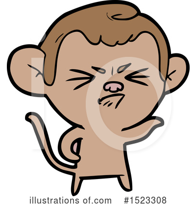 Royalty-Free (RF) Monkey Clipart Illustration by lineartestpilot - Stock Sample #1523308
