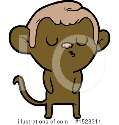 Royalty-Free (RF) Monkey Clipart Illustration by lineartestpilot - Stock Sample #1523311