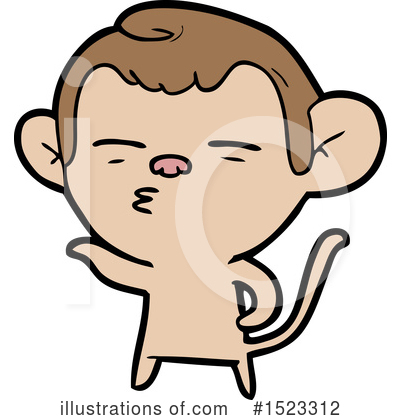 Royalty-Free (RF) Monkey Clipart Illustration by lineartestpilot - Stock Sample #1523312