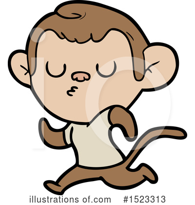 Royalty-Free (RF) Monkey Clipart Illustration by lineartestpilot - Stock Sample #1523313
