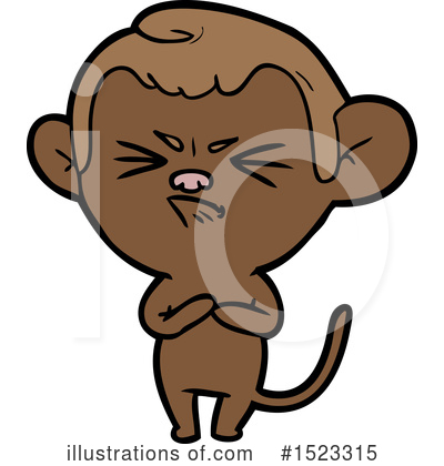 Royalty-Free (RF) Monkey Clipart Illustration by lineartestpilot - Stock Sample #1523315