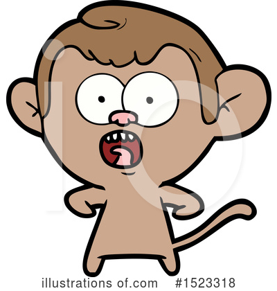 Royalty-Free (RF) Monkey Clipart Illustration by lineartestpilot - Stock Sample #1523318