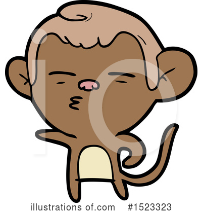 Royalty-Free (RF) Monkey Clipart Illustration by lineartestpilot - Stock Sample #1523323