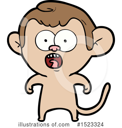 Royalty-Free (RF) Monkey Clipart Illustration by lineartestpilot - Stock Sample #1523324