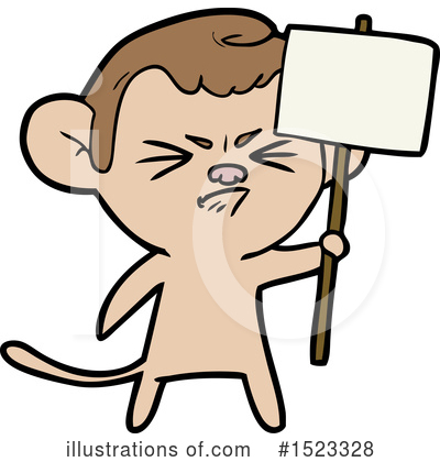 Royalty-Free (RF) Monkey Clipart Illustration by lineartestpilot - Stock Sample #1523328