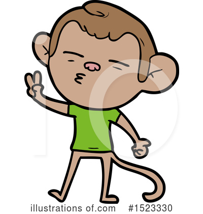 Royalty-Free (RF) Monkey Clipart Illustration by lineartestpilot - Stock Sample #1523330