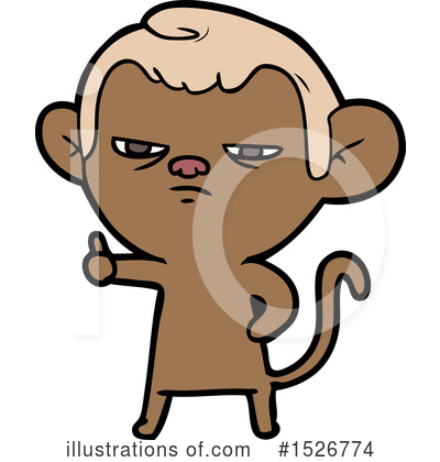 Royalty-Free (RF) Monkey Clipart Illustration by lineartestpilot - Stock Sample #1526774