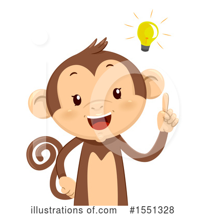 Royalty-Free (RF) Monkey Clipart Illustration by BNP Design Studio - Stock Sample #1551328