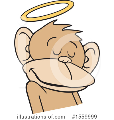 Royalty-Free (RF) Monkey Clipart Illustration by Johnny Sajem - Stock Sample #1559999