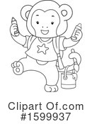 Monkey Clipart #1599937 by BNP Design Studio