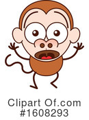 Monkey Clipart #1608293 by Zooco