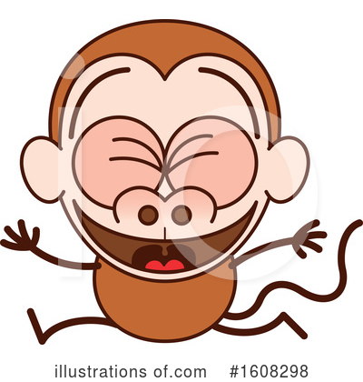 Royalty-Free (RF) Monkey Clipart Illustration by Zooco - Stock Sample #1608298