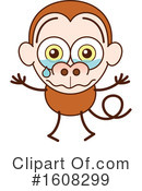 Monkey Clipart #1608299 by Zooco