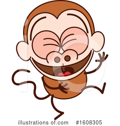 Royalty-Free (RF) Monkey Clipart Illustration by Zooco - Stock Sample #1608305