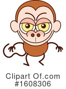 Monkey Clipart #1608306 by Zooco