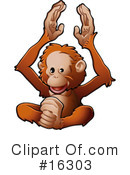 Monkey Clipart #16303 by AtStockIllustration
