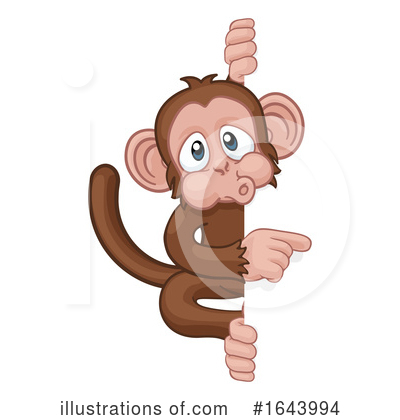 Royalty-Free (RF) Monkey Clipart Illustration by AtStockIllustration - Stock Sample #1643994