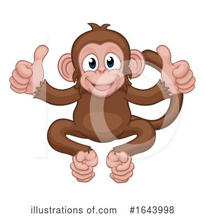 Royalty-Free (RF) Monkey Clipart Illustration by AtStockIllustration - Stock Sample #1643998