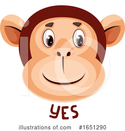 Royalty-Free (RF) Monkey Clipart Illustration by Morphart Creations - Stock Sample #1651290