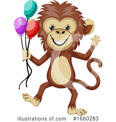 Royalty-Free (RF) Monkey Clipart Illustration by Morphart Creations - Stock Sample #1660283