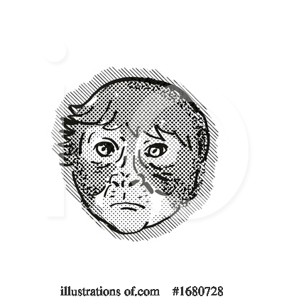 Royalty-Free (RF) Monkey Clipart Illustration by patrimonio - Stock Sample #1680728