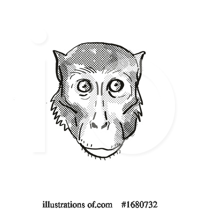 Royalty-Free (RF) Monkey Clipart Illustration by patrimonio - Stock Sample #1680732