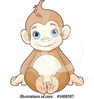 Monkey Clipart #1698587 by Pushkin