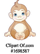 Monkey Clipart #1698587 by Pushkin