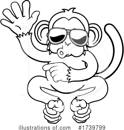 Royalty-Free (RF) Monkey Clipart Illustration by AtStockIllustration - Stock Sample #1739799