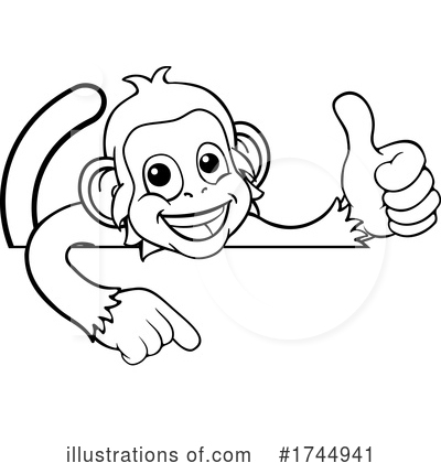 Royalty-Free (RF) Monkey Clipart Illustration by AtStockIllustration - Stock Sample #1744941