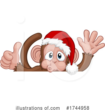 Royalty-Free (RF) Monkey Clipart Illustration by AtStockIllustration - Stock Sample #1744958