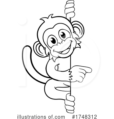 Royalty-Free (RF) Monkey Clipart Illustration by AtStockIllustration - Stock Sample #1748312