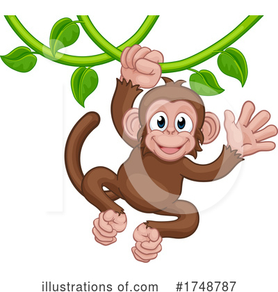 Royalty-Free (RF) Monkey Clipart Illustration by AtStockIllustration - Stock Sample #1748787