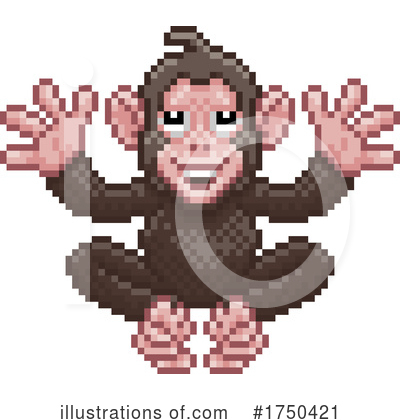 Royalty-Free (RF) Monkey Clipart Illustration by AtStockIllustration - Stock Sample #1750421