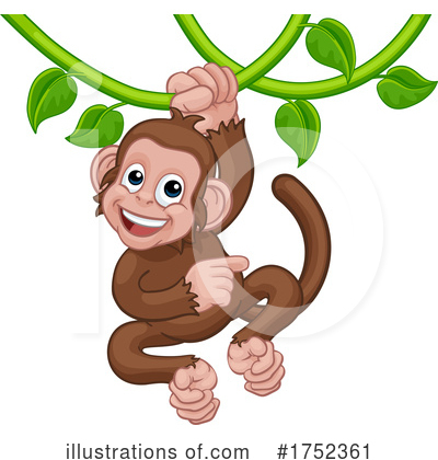 Royalty-Free (RF) Monkey Clipart Illustration by AtStockIllustration - Stock Sample #1752361
