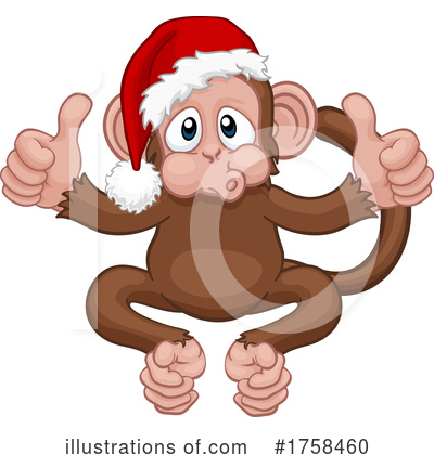 Royalty-Free (RF) Monkey Clipart Illustration by AtStockIllustration - Stock Sample #1758460