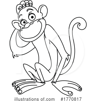 Royalty-Free (RF) Monkey Clipart Illustration by yayayoyo - Stock Sample #1770817