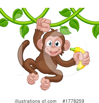 Royalty-Free (RF) Monkey Clipart Illustration by AtStockIllustration - Stock Sample #1778259