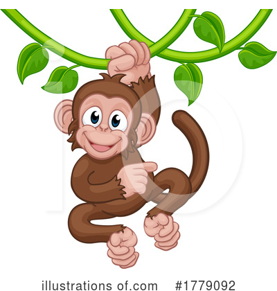 Royalty-Free (RF) Monkey Clipart Illustration by AtStockIllustration - Stock Sample #1779092