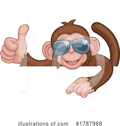 Royalty-Free (RF) Monkey Clipart Illustration by AtStockIllustration - Stock Sample #1787988