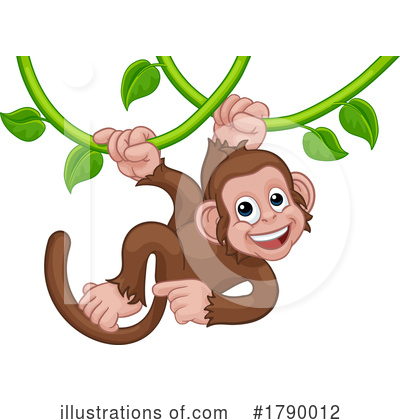 Royalty-Free (RF) Monkey Clipart Illustration by AtStockIllustration - Stock Sample #1790012