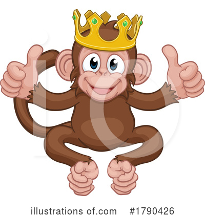Royalty-Free (RF) Monkey Clipart Illustration by AtStockIllustration - Stock Sample #1790426