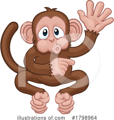 Royalty-Free (RF) Monkey Clipart Illustration by AtStockIllustration - Stock Sample #1798964