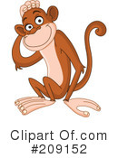 Monkey Clipart #209152 by yayayoyo