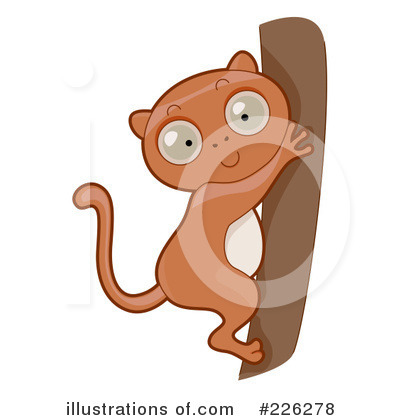 Royalty-Free (RF) Monkey Clipart Illustration by BNP Design Studio - Stock Sample #226278