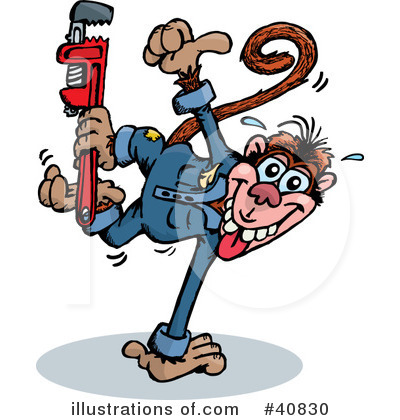 Mechanic Clipart #40830 by Dennis Holmes Designs