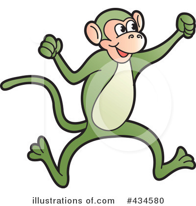 Royalty-Free (RF) Monkey Clipart Illustration by Lal Perera - Stock Sample #434580